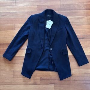 Theory Black Etiennette Summer Knit Twill Blazer NWT